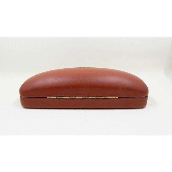 Longchamp Paris Brown Hard Shell Clamshell Sunglasses Eyeglasses Glasses Case - Picture 6 of 10